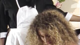 Sexsual dinner party turns into sex party, upscaled to 4K
