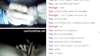 Spreading Pussy on webcam for stranger
