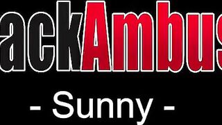 Cute Curvy Blonde Sunny Gets Tight Asshole Fuck By huge african dick!