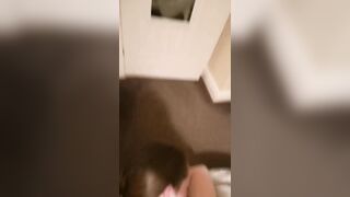beauty ass slut wifey screwed in front of mirror