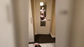 beauty ass slut wifey screwed in front of mirror
