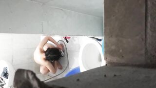 chinese women in toilet