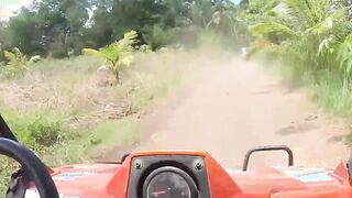Buggy tour got his Thai girlfriend wet
