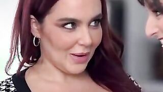 Joshua Lewis is gets double teamed by tutors Natasha Nice and Lexi Luna. Both huge boobed