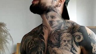 Colossal Black tattoo masturbating Part 2