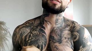 Colossal Black tattoo masturbating Part 2