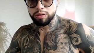 Colossal Black tattoo masturbating Part 2
