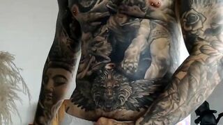Colossal Black tattoo masturbating Part 2