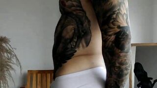 Colossal Black tattoo masturbating Part 2