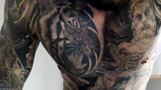 Colossal Black tattoo masturbating Part 2