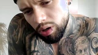 Colossal Black tattoo masturbating Part 2
