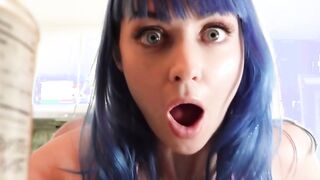 Jewelz Blu fucked by TS stepsis and her bf