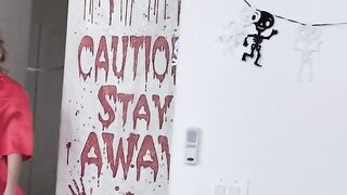 Gigantic Dick Trick Or Treat For Lusty Step Sister