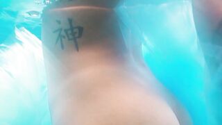 Ebony beauty reveals her big black boobs