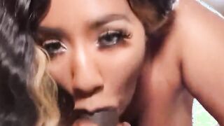 ebony christ fucking babbycherokees mouth deep throat freak two