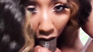 ebony christ fucking babbycherokees mouth deep throat freak two