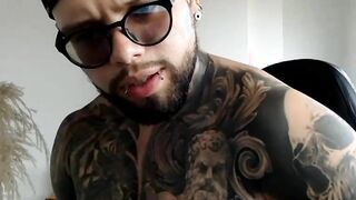 Colossal Black tattoo masturbating Part 2 2
