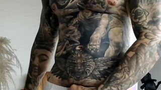 Colossal Black tattoo masturbating Part 2 2