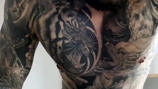 Colossal Black tattoo masturbating Part 2 2