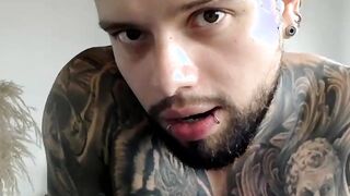 Colossal Black tattoo masturbating Part 2 2
