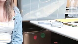 Chubby 18 Year Old Brooke Bliss Caught Shoplifting And Fuck Hard