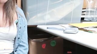 Chubby 18 Year Old Brooke Bliss Caught Shoplifting And Fuck Hard