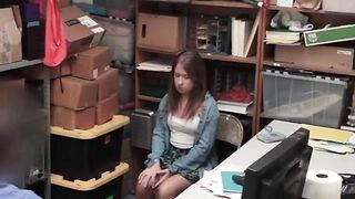 Chubby 18 Year Old Brooke Bliss Caught Shoplifting And Fuck Hard