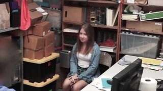 Chubby 18 Year Old Brooke Bliss Caught Shoplifting And Fuck Hard