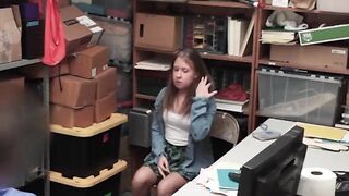 Chubby 18 Year Old Brooke Bliss Caught Shoplifting And Fuck Hard