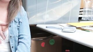 Chubby 18 Year Old Brooke Bliss Caught Shoplifting And Fuck Hard