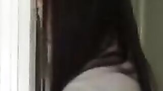 India Summer fucking inside the floor with her black hair