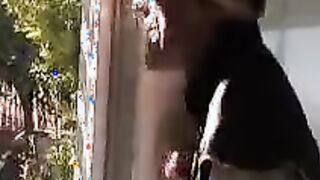 Friend Esperanza Gomez fucking into the outdoors with her titties