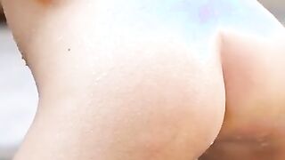On a Hot summer afternoon, sex siren Chastity Lynn can't take the heat while tending