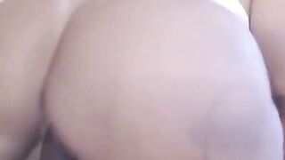 Hot Latina with big juicy ass fucks her pussy