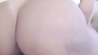 Hot Latina with big juicy ass fucks her pussy