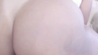 Hot Latina with big juicy ass fucks her pussy