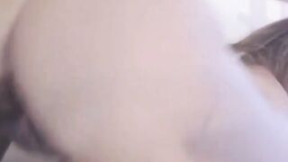 Hot Latina with big juicy ass fucks her pussy