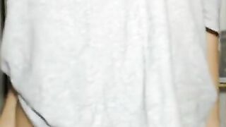 Busty Blonde Babe gets naked for you