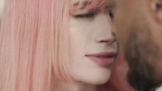 Black stepbro analed his big tits TS stepsis