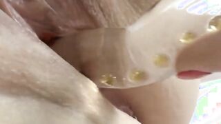 Dyke Sex Dildos Grandma and Tongues her Vagina