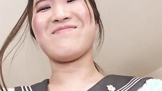 Manami Morishita is back and wears a school cosplay 2