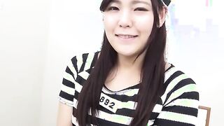 Manami Takashima has cute g-string panties on under her costume