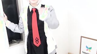 Kyoko Mikami with her huge tits is back for more Bae beauty fun inside her costume