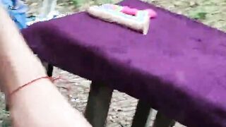 MILF inside the park getting a raging dick