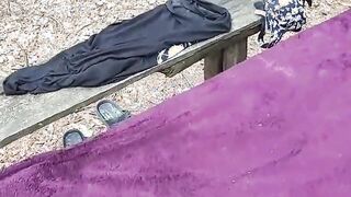 MILF inside the park getting a raging dick