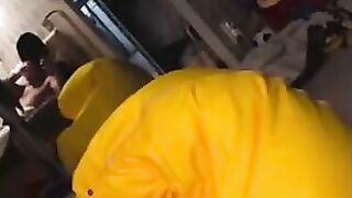 Cryptobillionaire fucking a hot latina girl in lingerie