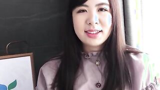 Nozomi Minami plays with our between her gigantic jugs