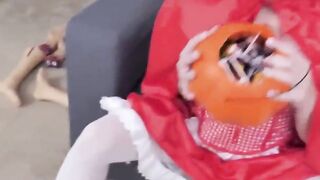 Gigantic penis Trick Or Treat For Turned On Step Sister