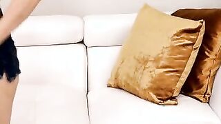 Spunky coed Jessica Marie can't wait to put her small titted and soak vagina on display. She loves to caress