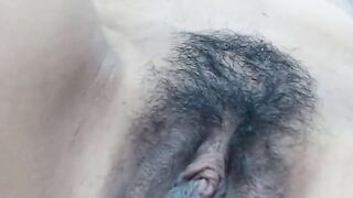 Busty Petite Asian Chick fingering her wet pussy